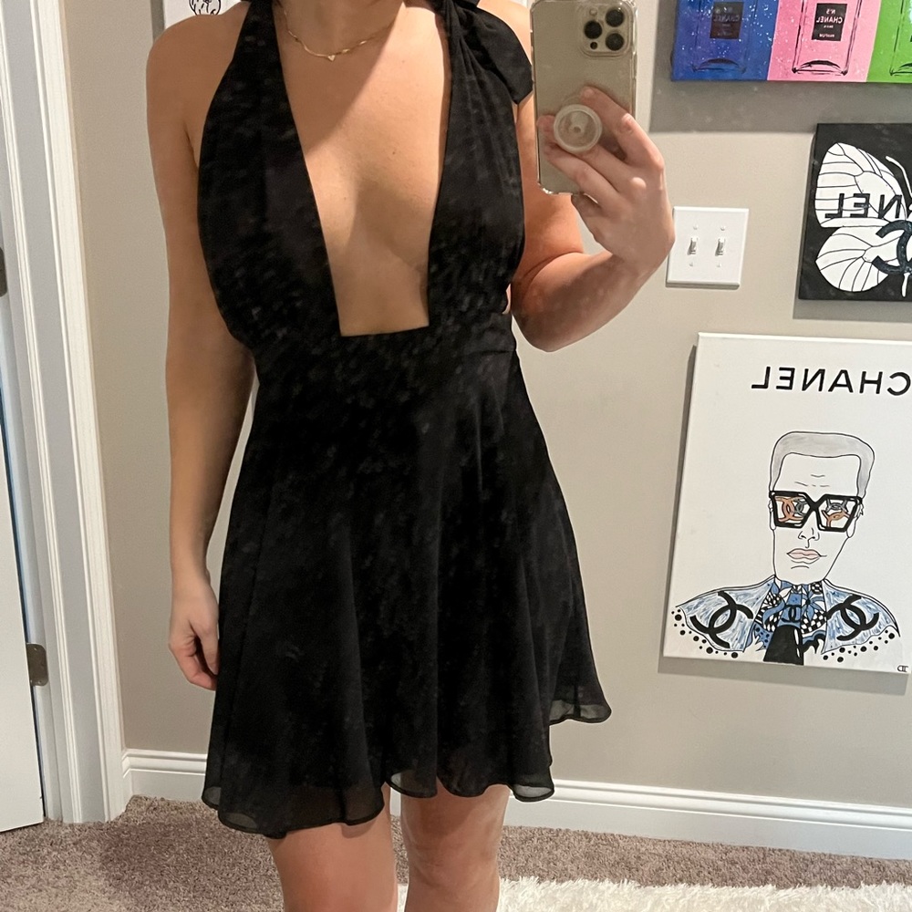 Little black dress.